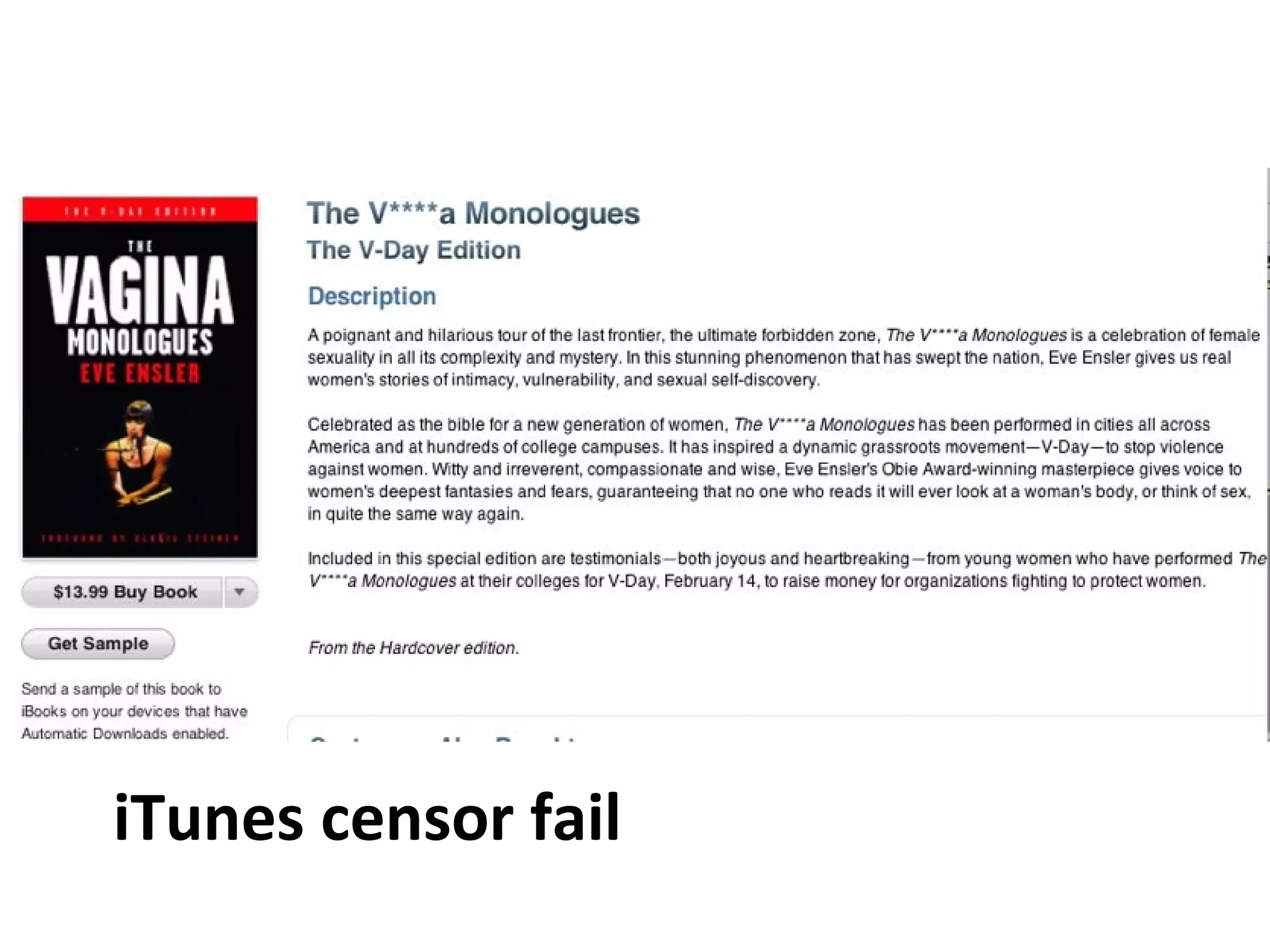 iTunes censor fail
 