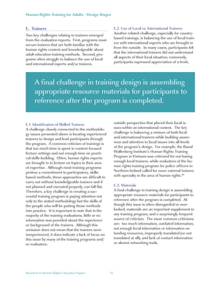 Human Rights Training Program Human Rights Training for Adults | PDF