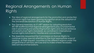 Regional Human Rights Instrument Human rights unit3 | PDF