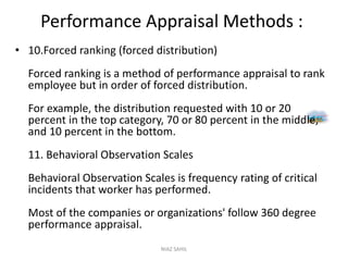 Forced Ranking Method Human resource management complete note | PPTX