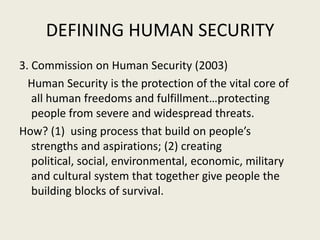 Human security | PPTX