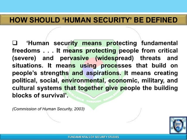 essay on human security