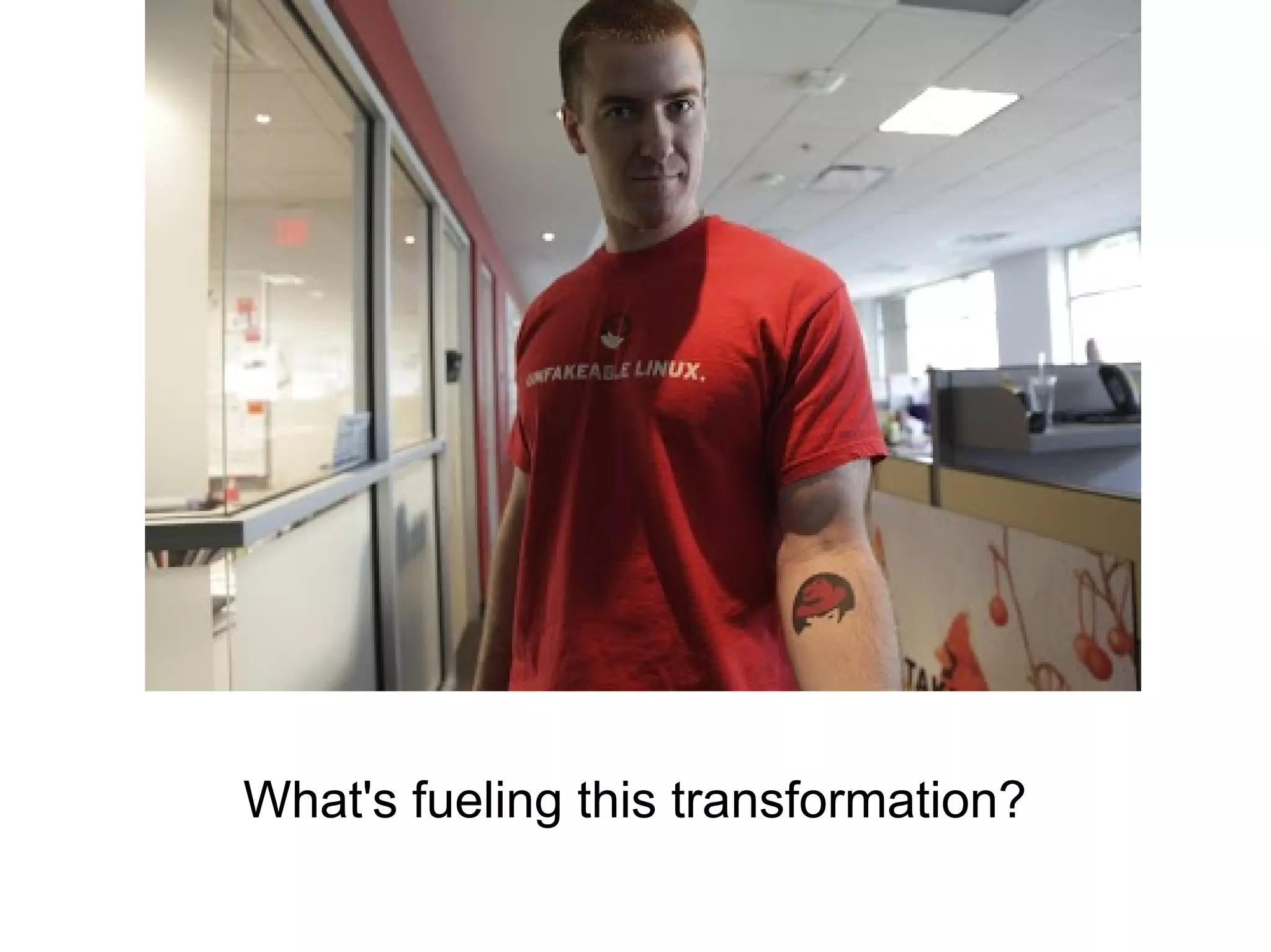 What's fueling this transformation?

 