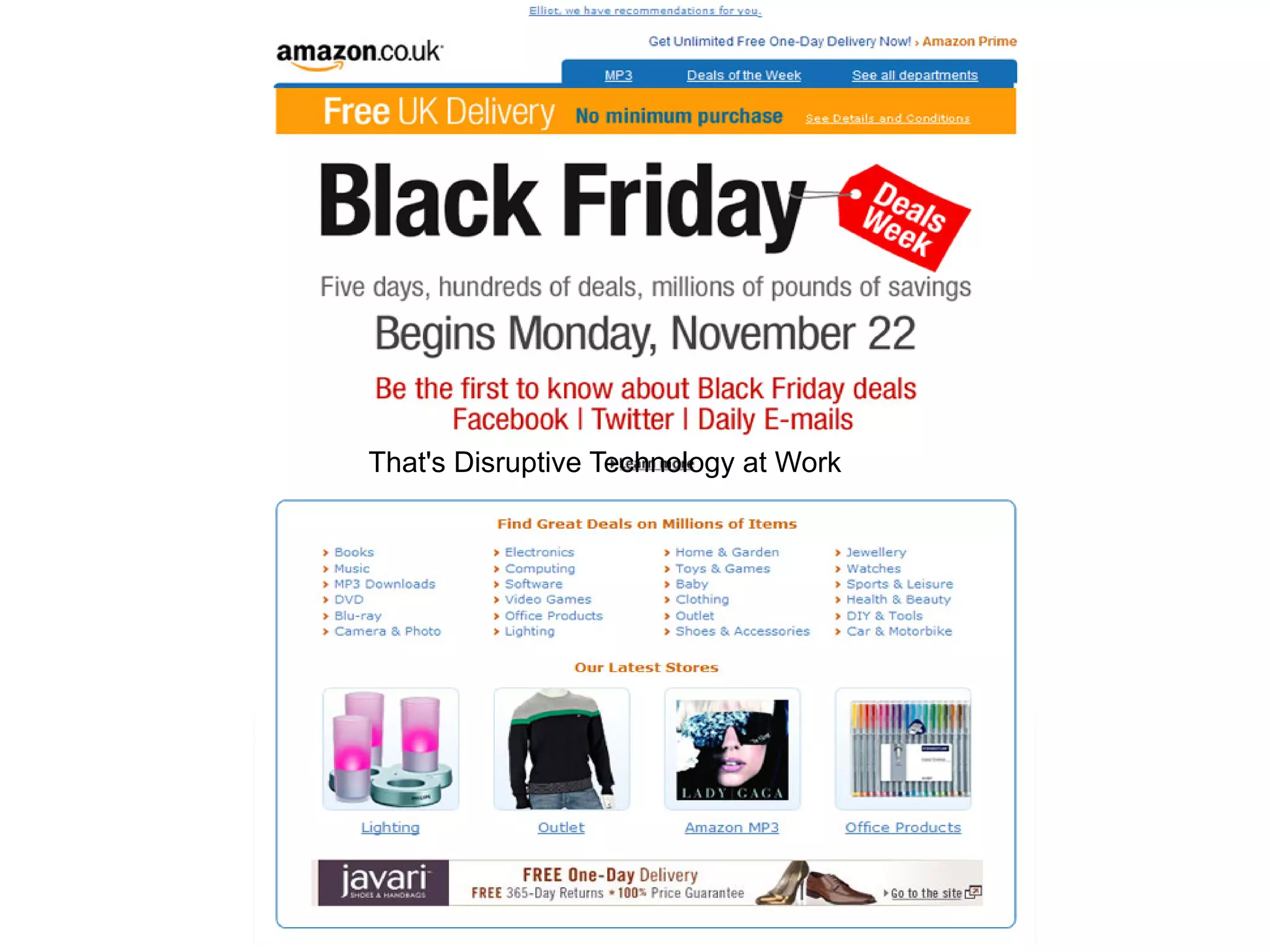 That's Disruptive Technology at Work

 