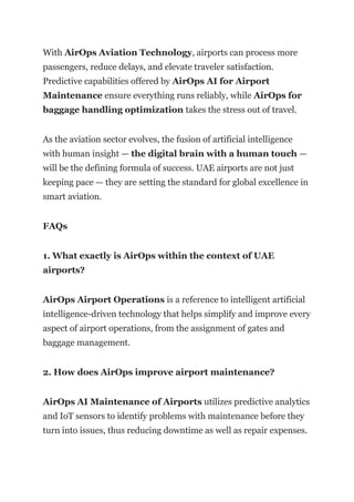 Human Touch, Digital Brain AirOps Transforming UAE Airports.docx