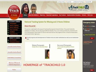 HOMEPAGE of “TRACKCHILD 1.0
                              46
 