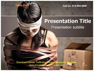 Human Trafficking Factor Powerpoint Template