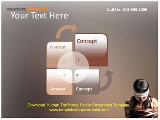 Human Trafficking Factor Powerpoint Template