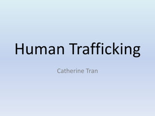 Human Trafficking
     Catherine Tran
 