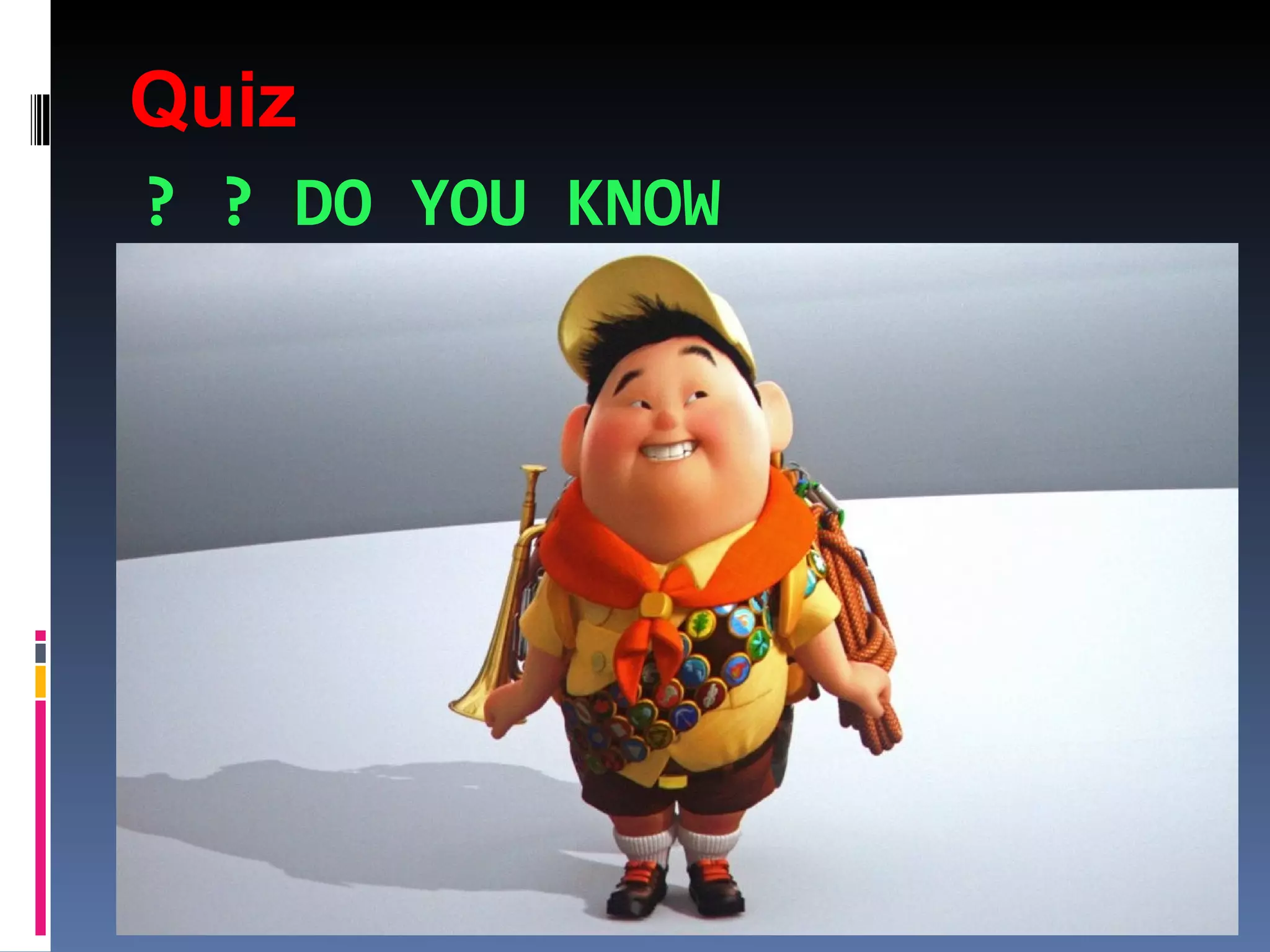 Quiz
? ? DO YOU KNOW
 