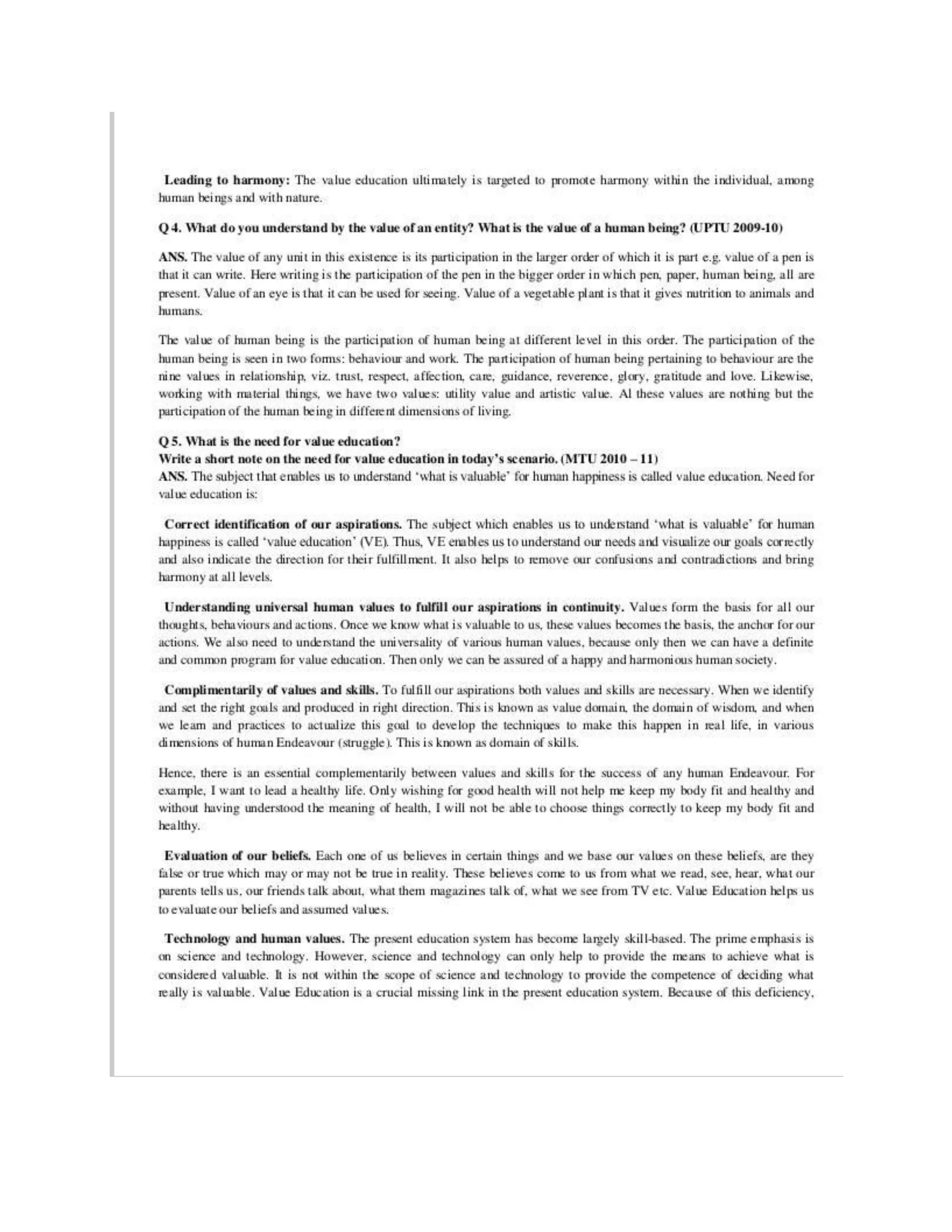 Human values and professional ethics questions and answers ap.cbcs 1  semester 1 ba, b com bsc-cr.g.jesu prasad babu 9290185478 | DOCX