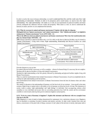 Human values and professional ethics questions and answers ap.cbcs 1 ...