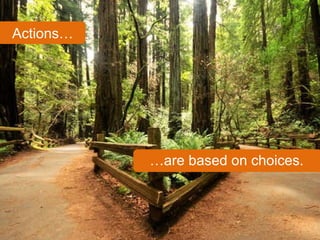 … are based on choices. Actions… 