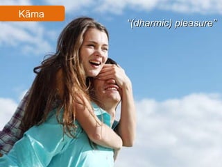 Kãma “ (dharmic) pleasure” 
