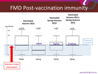 Human and veterinary approaches to vaccination monitoring: What can foot-and-mouth disease learn from measles?