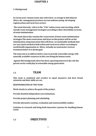 Human waste bank proposal, | PDF