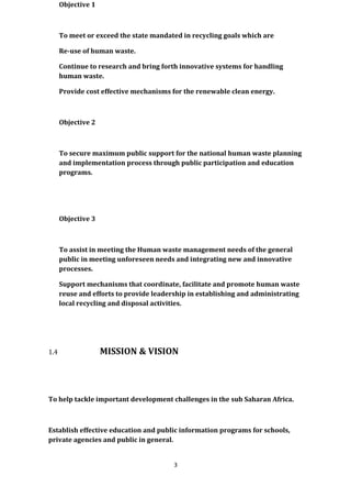 Human waste bank proposal, | PDF