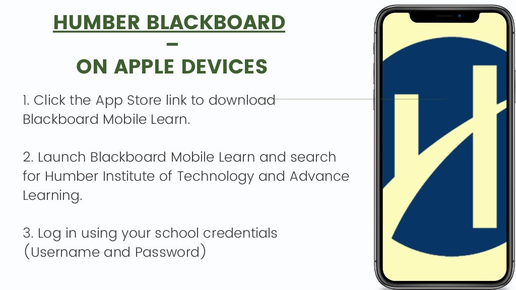How to Install Humber Blackboard Mobile App