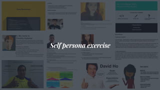 Self persona exercise
 