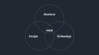 HCD
Technology
Business
Design
 