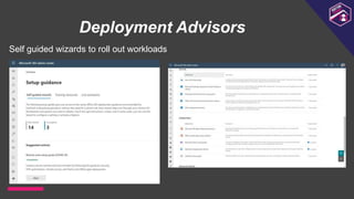 Deployment Advisors
Self guided wizards to roll out workloads
 
