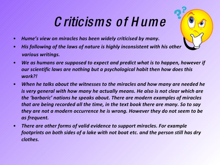 Hume essay on miracles