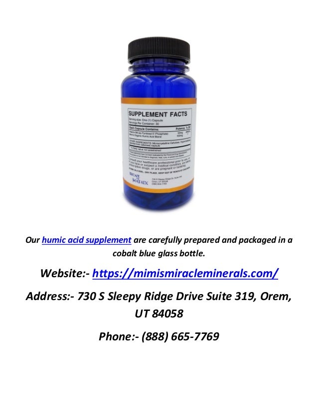 Mimi's Miracle Minerals : Humic Acid Supplement