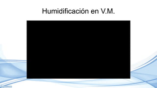 Humidificación en V.M.
 