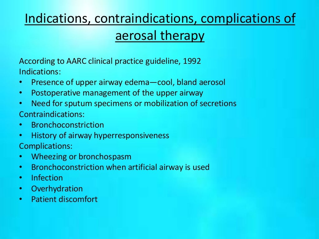 Humidification therapy