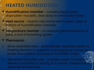 Humidifiers, HME and Bacterial Filters.pptx