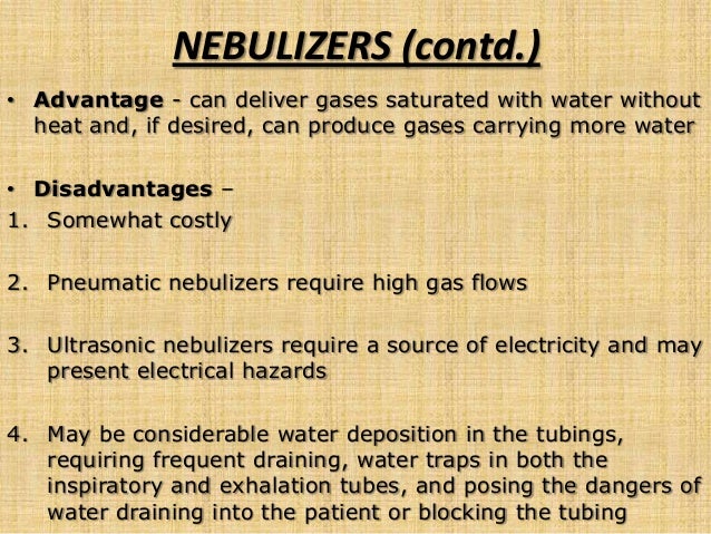 Humidifiers Nebulizers Atomizers And Mucolytics