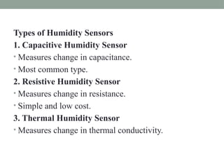 humidity sensors.pptxLecture on Raspberry P | PPTX