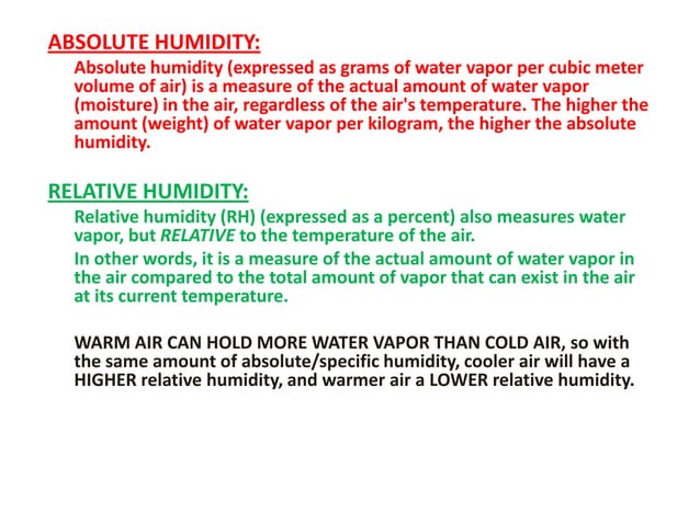 HOW IS HUMIDITY DETERMINED FOUND visual data 5