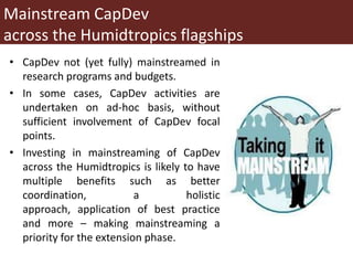 Capacity Development (CapDev) in the Humidtropics CRP: Key Strategy and Elements for Extension Phase 2015-16