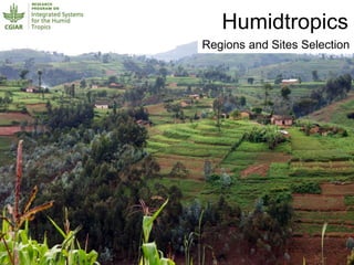Humidtropics 
Regions and Sites Selection 
 