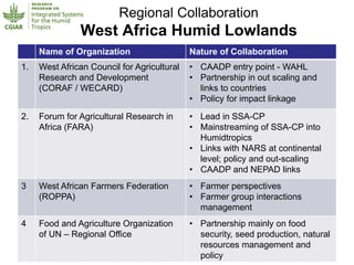 Humidtropics – Presentation for Discussion with Donors and Partners – June 2013