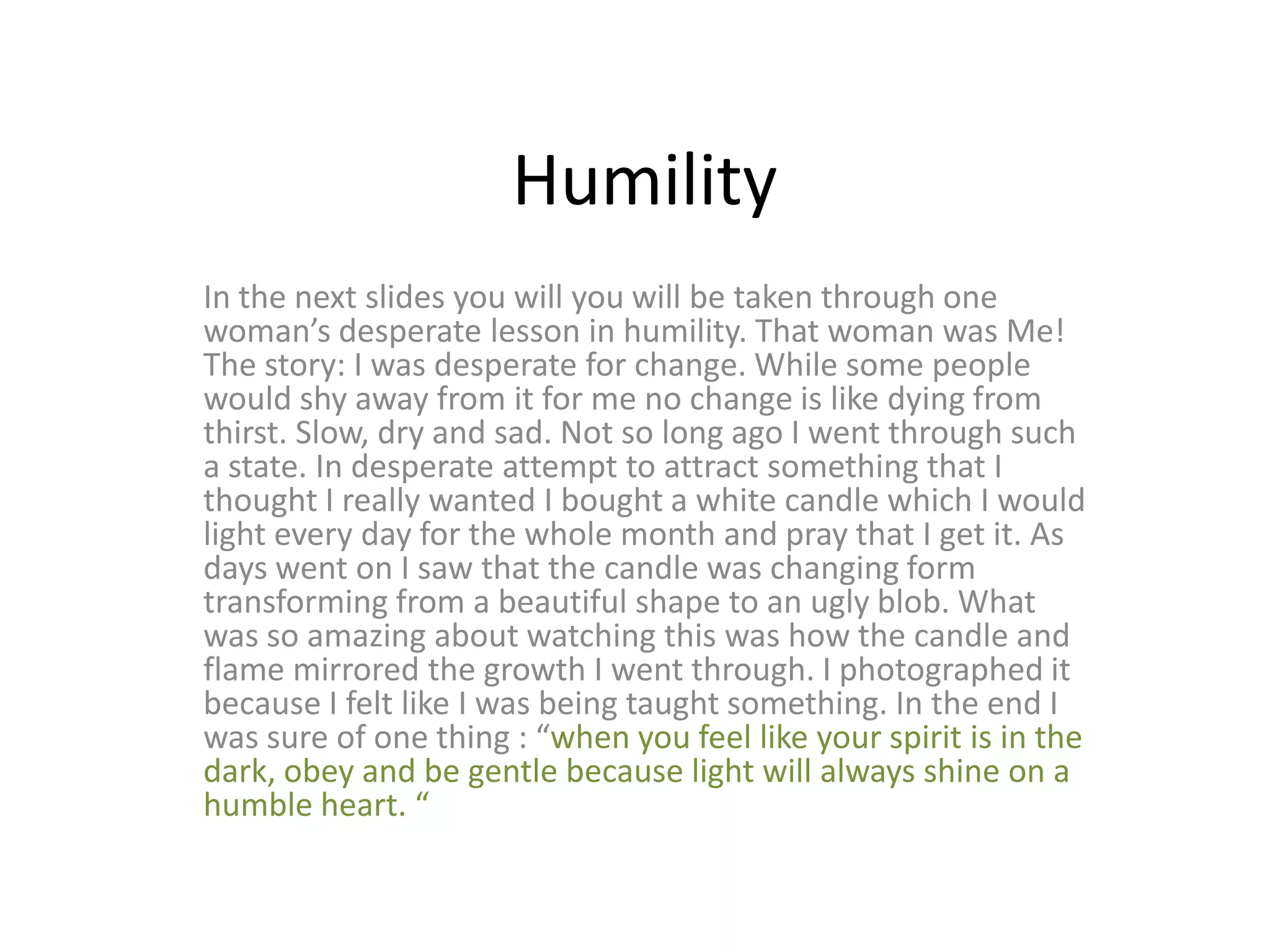 Humility | PPT