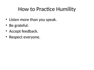 Understanding Humility: Traits, Importance, and Practice for Personal ...