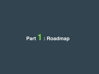 Part 1 : Roadmap
 