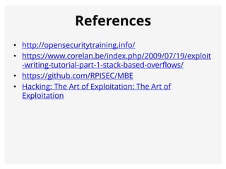 Exploit development 101 - Part 1 - Null Singapore | PDF