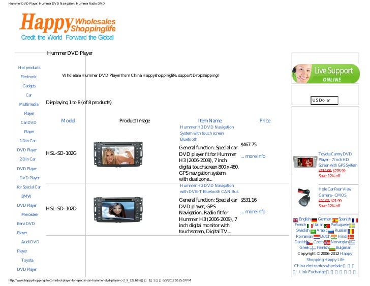 Hummer dvd player, Hummer DVD Navigation, Hummer GPS