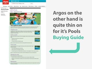@KunleTCampbell
Argos on the
other hand is
quite thin on
for it’s Pools
Buying Guide
 