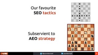 53
Our favourite
SEO tactics
Subservient to
AEO strategy
 
