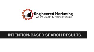 INTENTION-BASED SEARCH RESULTS
 