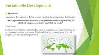 Green Technology and Sustainable Development | PPTX