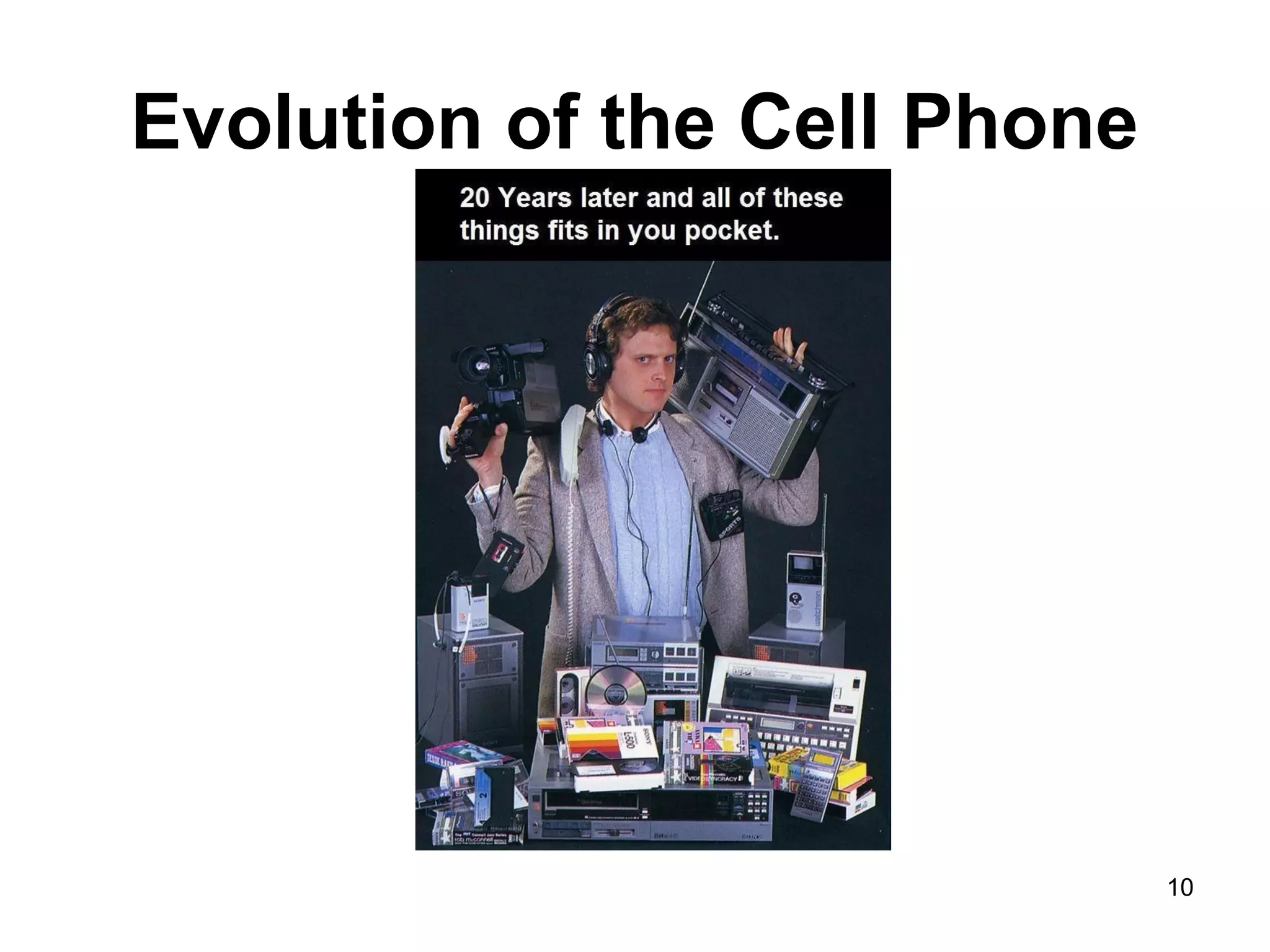 Evolution of the Cell Phone
10
 