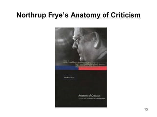 Northrup Frye’s Anatomy of Criticism
13
 