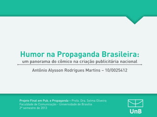 Humor na propaganda brasileira