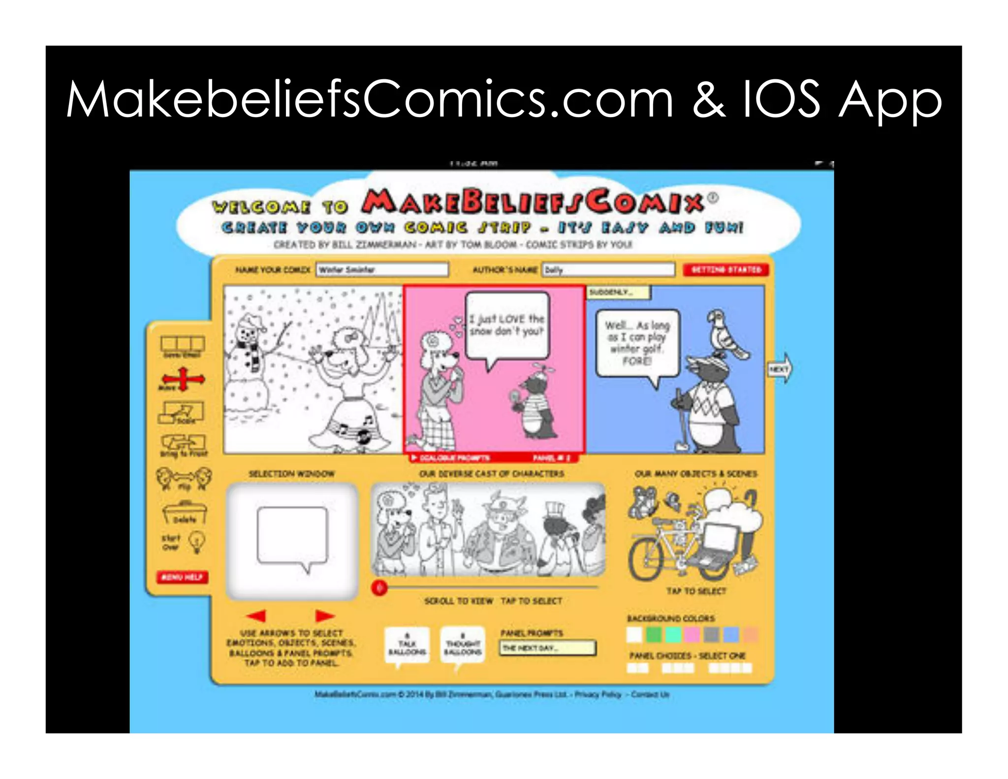 MakebeliefsComics.com & IOS App
 