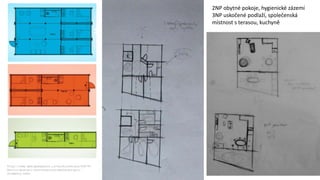 http://www.designmagazin.cz/architektura/44079-
berlin-postavi-kontejnerove-mestecko-pro-
studenty.html
2NP obytné pokoje, hygienické zázemí
3NP uskočené podlaží, společenská
místnost s terasou, kuchyně
 
